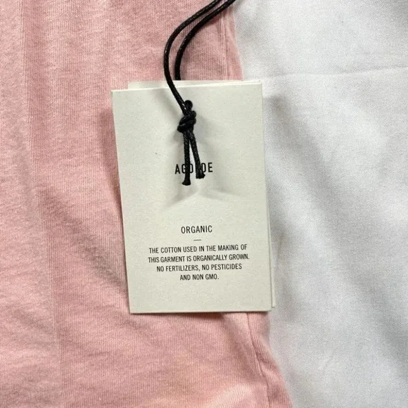 AGOLDE	NWT Linda Boxy Crewneck T-Shirt Short Sleeve Dip Dye Size XS - Picture 5 of 12